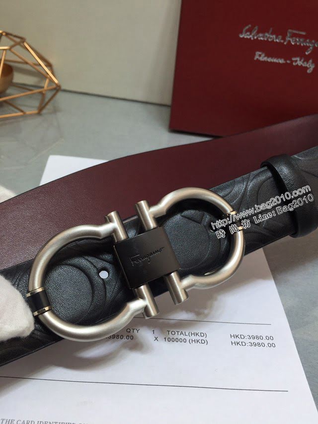菲拉格慕男士皮帶 Ferragamo雙面牛皮腰帶  jjp2169